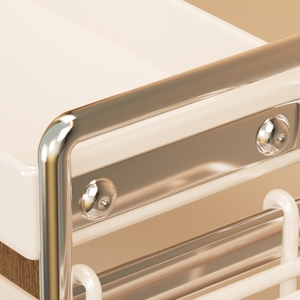 <span class=keywords><strong>Étagère</strong></span> de rangement portable à 2 niveaux pour bouteilles de sirop, support pour épices, station café, organisateur de comptoir de cuisine - Product Image 3