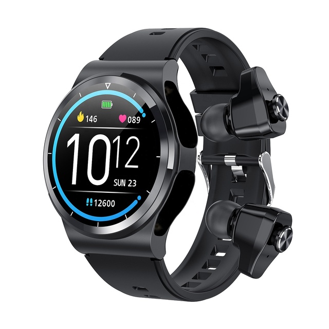 2022 New BT 5.0 Smart Watch with Sleep Tracker TFT Display Silica Gel Band IP67 Waterproof Calendar & Earphone