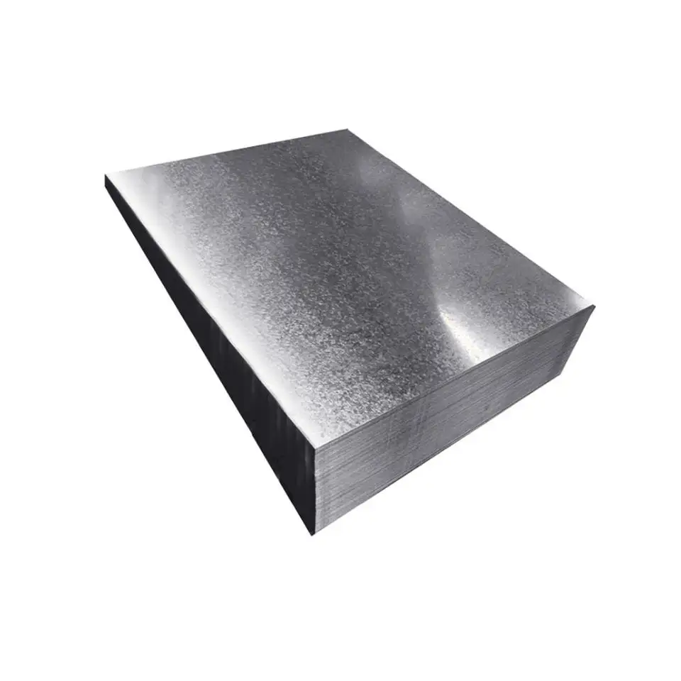 Hot Dipped Zinc Coated Steel Plate 12 14 16 Gauge Thickness GI Plain Metal Sheet Galvanized Steel Sheet