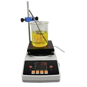 CE Bersertifikat 100 ~ 1800Rpm Keramik Panel Lab 15L Pemanasan Pengaduk Magnetik Mixer