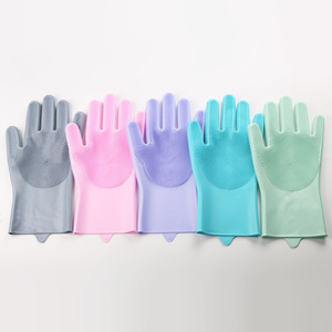 Pet bath gloves, cat <b>brushes</b>, silicone bath massage <b>brushes</b>, dog <b>scrubbing</b> gloves, dishwashing gloves - Product Image 5