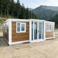 Vente directe usine – Villas de luxe préfabriquées, maisons conteneurs modulaires extensibles en acier de 20 et 40 pieds, 2-3 chambres, pour usage résidentiel