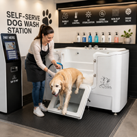 Baignoire SPA B2B standardisée, baignoire de toilettage pour chiens intelligente à micro-bulles et ozone pour la vente en gros