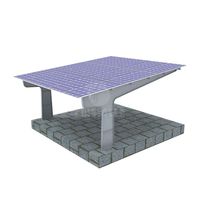 Système de montage de carport solaire KINGSOLAR à haute clarté (2,5 m) pour SUV et camions de pompiers, fabricant CE ISO OEM