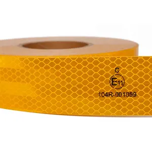 Globe in guangzhou auto yellow color diamond grade aluminum foil truck 3 m reflective sticker tape