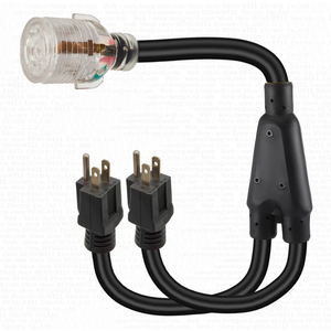 125V/250V Splitter dây L14-30R khóa cắm sjtw 3C 10 12 AWG cáp 30 amps 15 amps USA Dây điện 5-15p cắm 30 amps đánh giá - Product Image 3