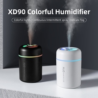 Humidificateur intelligent pour chambre à coucher, marque privée, fabricant chinois, lampe LED 7 couleurs, humidificateur ultrasonique pour voiture avec certification CE