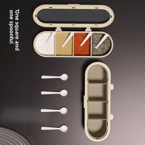 Zenidoo High-Aesthetics Eco-Friendly White Combination Plastic <b>Household</b> <b>Sundries</b> Box Set Lids for Kitchen Condiment Storage - Product Image 3