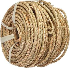 Corde de jonc de mer torsadée à deux plis naturels résistants aux intempéries écologiques pour meubles décoratifs - Product Image 1