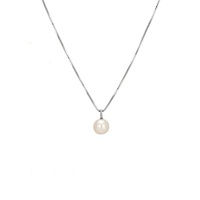 Magnifique Collier Pendentif en Argent Sterling 925 Plaqué Or 18K, Orné d'une Perle d'Eau Douce, Joaillerie Fine de Haute Qualité pour Femme