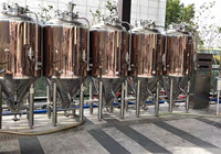 Micro bière brassage fermenteur cuve de fermentation réservoir conique artisanal chemisé plaque de titane