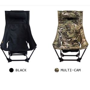 Silla Plegable Portátil Ultraligera de Aluminio para Camping, Playa, Gimnasio, Dormitorio, Taller, con Respaldo - Product Image 2