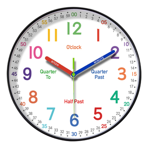 Zhongnaier thương hiệu tùy chỉnh 14 inch Đồng hồ treo tường trang trí nội thất sáng tạo trẻ em Đồng hồ treo tường chất lượng cao nhựa đồng hồ treo tường cho phòng khách - Product Image 6