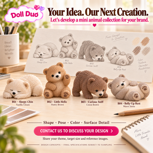 Muñeca de Silicona de Cuerpo Completo Personalizada, Mini Oso Dormilón, Juguete Sensorial para Aliviar el Estrés, Regalo de Navidad Personalizado para Niños - Product Image 6