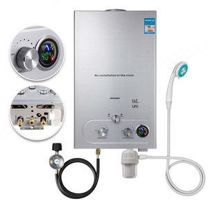 VEVORLatest 16L Intelligent <b>Tankless</b> Natural Gas <b>Water</b> <b>Heater</b> Gas Heating Boiler - Product Image 2