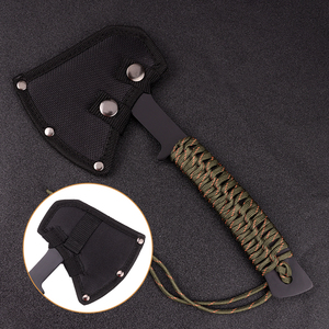 Rìu đa chức năng ngoài trời, rìu cắm trại, rìu tự vệ gắn trên xe, dụng cụ thiết bị cắm trại với dây dù nylon - Product Image 6