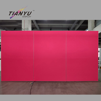Étagères murales pliables à prix avantageux, présentoirs blancs pour événements et expositions, pour stand d'exposition de lunettes, stands de salon professionnels rétroéclairés utilisés