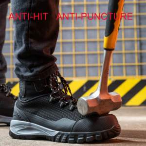 Scarpe da lavoro leggere da <span class=keywords><strong>uomo</strong></span> scarpe di sicurezza antiscivolo traspirante resistente alle forature a prova di taglio alto - Product Image 6