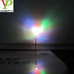 2 broches Rgb Led 3mm 5mm rond 7 diodes de couleur/diodes Led de couleur variable/diodes électroluminescentes à changement de couleur 1000 pièces par sac - Product Image 5