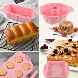 Ensemble de moules à pâtisserie antiadhésifs de qualité alimentaire sans BPA, résistants à la chaleur, kit économique avec brosse en silicone - Product Image 6