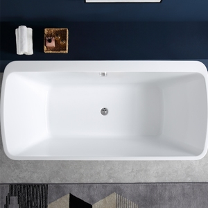 Bañera acrílica rectangular independiente, resistente, antiamarilleo, todo en uno, para spa y hidromasaje. - Product Image 3