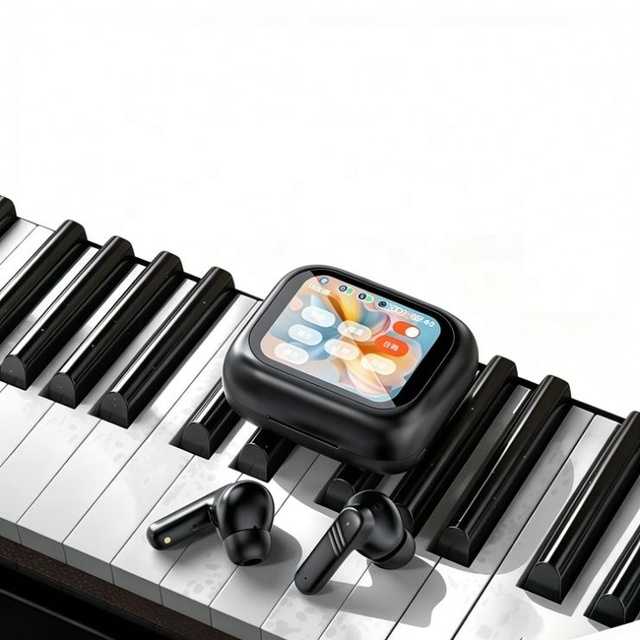 Car Travel Intelligent Translate for 5.3 In-Ear Earbud Color Screen LED IPX4 Waterproof Hands-Free Multilingual
