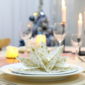 <span class=keywords><strong>Serviette</strong></span> en papier pré-pliée en forme d'étoile, 40x60 cm, <span class=keywords><strong>serviette</strong></span> <span class=keywords><strong>de</strong></span> <span class=keywords><strong>table</strong></span> pré-pliée - Product Image 5