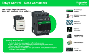 Contacteur de contrôle moteur Lc1d126m7, pour charge résistive, 7,5 kW, bobine 220 V CA, contact 25 A, 300 V CC, 690 V 3 pôles, NO, TeSys D - Product Image 2
