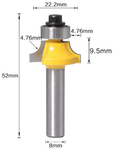 8 Mét <span class=keywords><strong>Shank</strong></span> Carbide Blade Chế Biến Gỗ Góc Vòng Phay <span class=keywords><strong>Cutter</strong></span> Khắc Router Bits Với Mang Đồ Nội Thất Dụng Cụ Cắt - Product Image 3