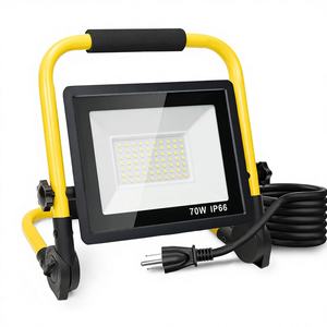 Projecteur de travail LED noir 10000LM, portable, étanche IP66, avec lentille en verre trempé, cordon de 5 pieds pour utilisation en extérieur/intérieur - Product Image 1