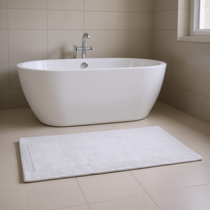 Tappeto da Bagno Trapuntato As Pic, 100% Cotone, Reversibile, Design Minimalista Rettangolare per Uso in Bagno - Product Image 2