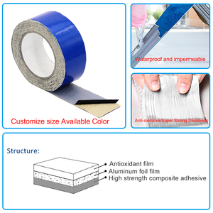 Matériau de toiture Scellant étanche pour toiture Scellé Adhésif Autocollant d'étanchéité Membrane de <span class=keywords><strong>plafond</strong></span> Colle Réparation de fuites Ruban butyle - Product Image 2