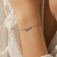 Bracelet en argent sterling 925 de haute qualité SPJ, cœur romantique en moissanite, bracelet en diamant de laboratoire couleur D VVS1 pour femmes