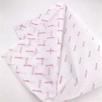 Papier de soie d'emballage de luxe imprimé 17 g/m² de haute qualité pour cadeaux, vêtements et fleurs, personnalisable