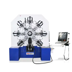 MYT CNC-1260 12 Axis Camless Spring Coiling Machine, Camless CNC Torsion Spring Making Machine, Spring Winding Coil Machine