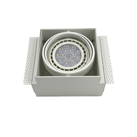 Spot LED blanc moderne à têtes simples ou doubles Spot de plafond rectangulaire encastré pour une utilisation en intérieur