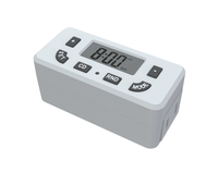 Minuteur numérique 24h/24 (2 pièces) avec affichage LCD, programmation marche/arrêt, prise unique, 15A, en ABS