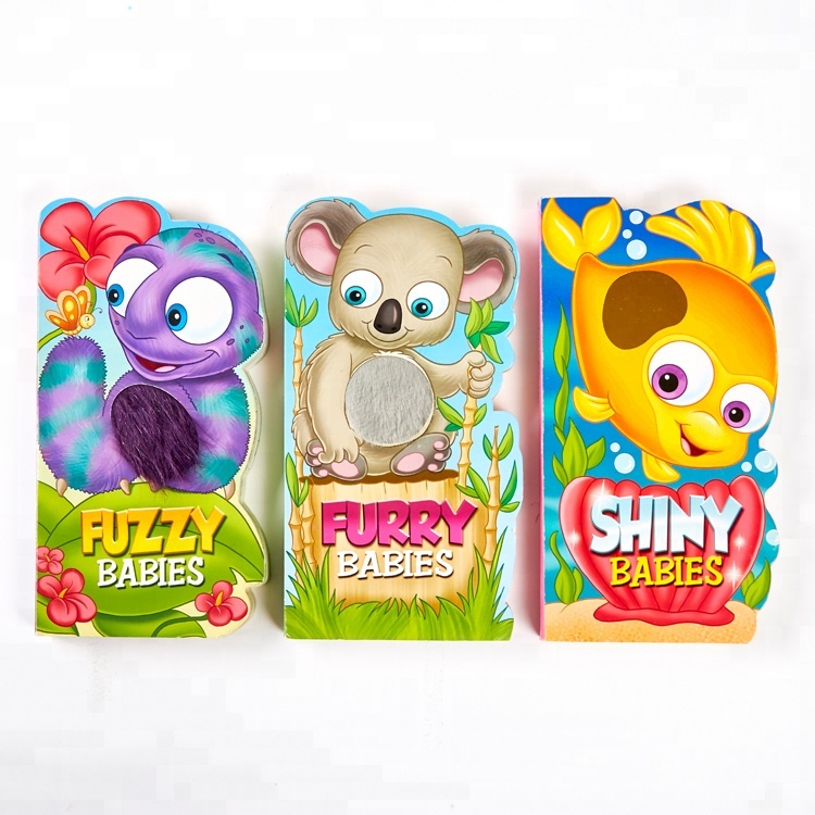 Детские touch & feel толстые животных доска книга печать с die cut Форма