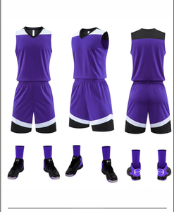 Maillot de basketball personnalisé à rayures 100 % polyester unisexe pour adulte, col en V, sans manches, absorbant la transpiration, respirant et à séchage rapide - Product Image 4