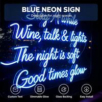 Enseigne au néon acrylique basse tension, enseigne murale LED personnalisée pour la décoration de salon de beauté