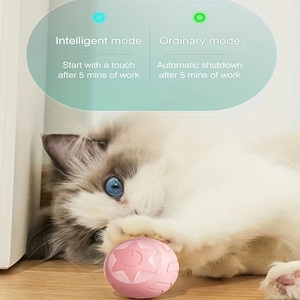 Venta al por mayor de fábrica: Novedad 2026 - Juguete inteligente recargable y autodirigido para gatos y perros, bola interactiva rodante automática para el juego de mascotas en interiores. - Product Image 5