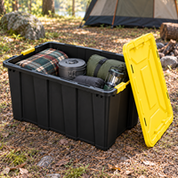 Conteneur de stockage robuste en PP 100L pour camping, extérieur, garage, entrepôt - Vente en gros