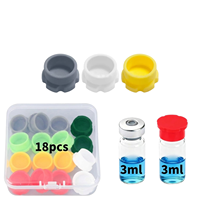 Capuchon de flacon en silicone, couvercle anti-poussière pour flacon de sérum de 3 ml et 5 ml, emballage cosmétique pour ampoules