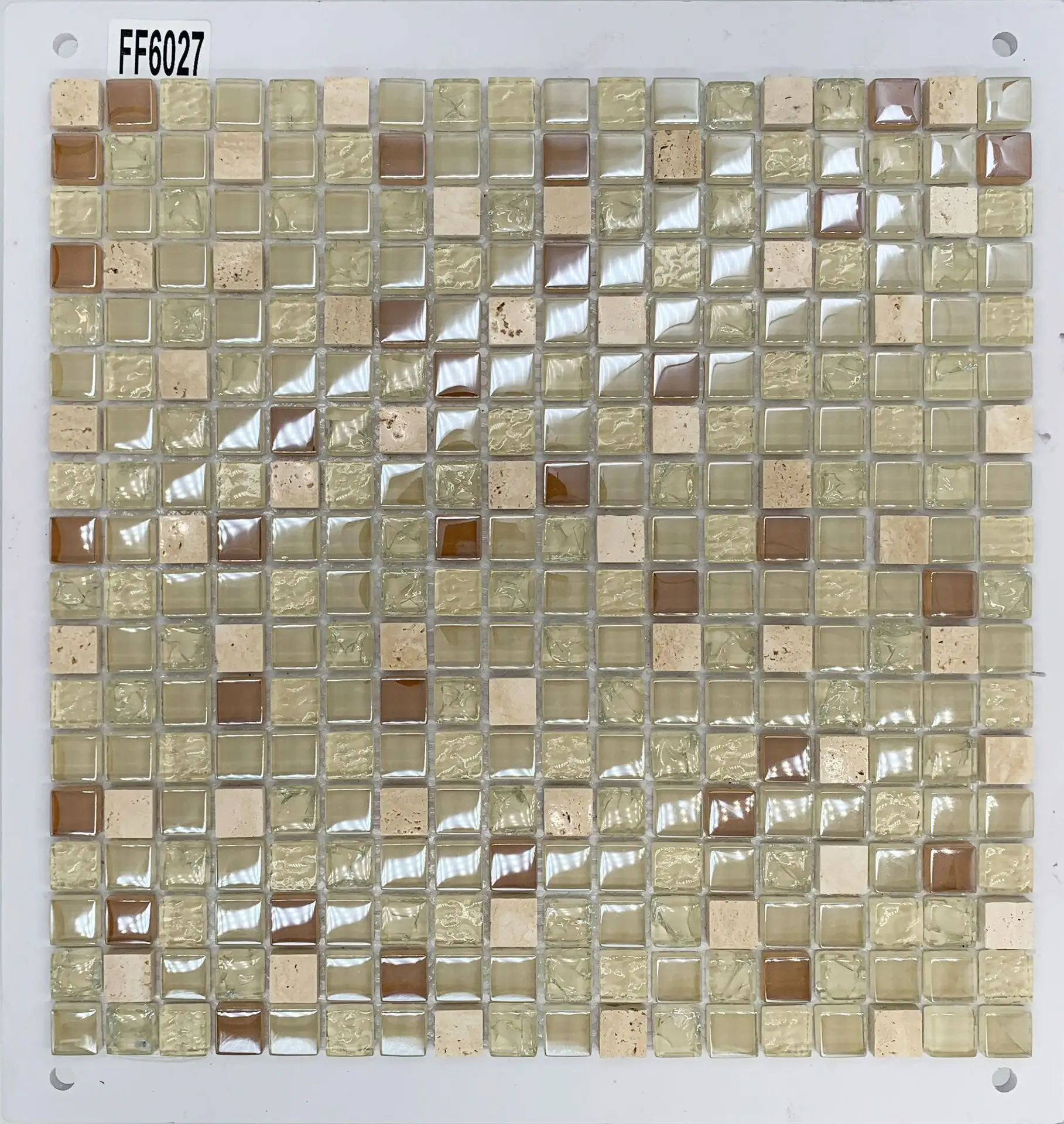 Crystal Glass Mosaic floor Tile For kitchen Wall Hotel Swimming Pool Tiles