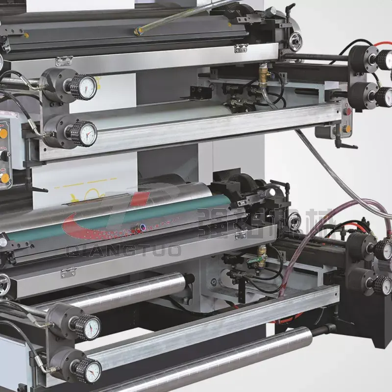 QIANGTUO Impressoras flexográficas/máquina de impressão flexográfica tipo YTB-A em pilha de 6 cores para sacolas plásticas