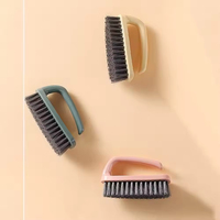 Brosse de nettoyage manuelle en plastique à poils durs, très résistante, pour la maison, les sols, les tapis et l'élimination des taches sur les chaussures - Meilleure vente