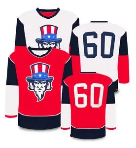 Double-sides Reversible Hockey Jerseys Custom Ice Hockey Jersey