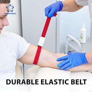 Tourniquet manuel en plastique à boucle, personnalisable en plusieurs couleurs, réutilisable, dispositif de premiers secours pour les voyages et les <span class=keywords><strong>services</strong></span> médicaux d'urgence - Product Image 4