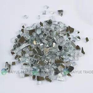 High Quality Crushed Colored Fire Pit Glass Tempered Glass Stone For Fire Pit Places