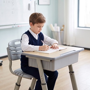 Bureau et chaise d'étude ergonomiques pour étudiants, réglables en hauteur, anti-rayures, pour chambre <span class=keywords><strong>à</strong></span> coucher et coin de travail - Product Image 4